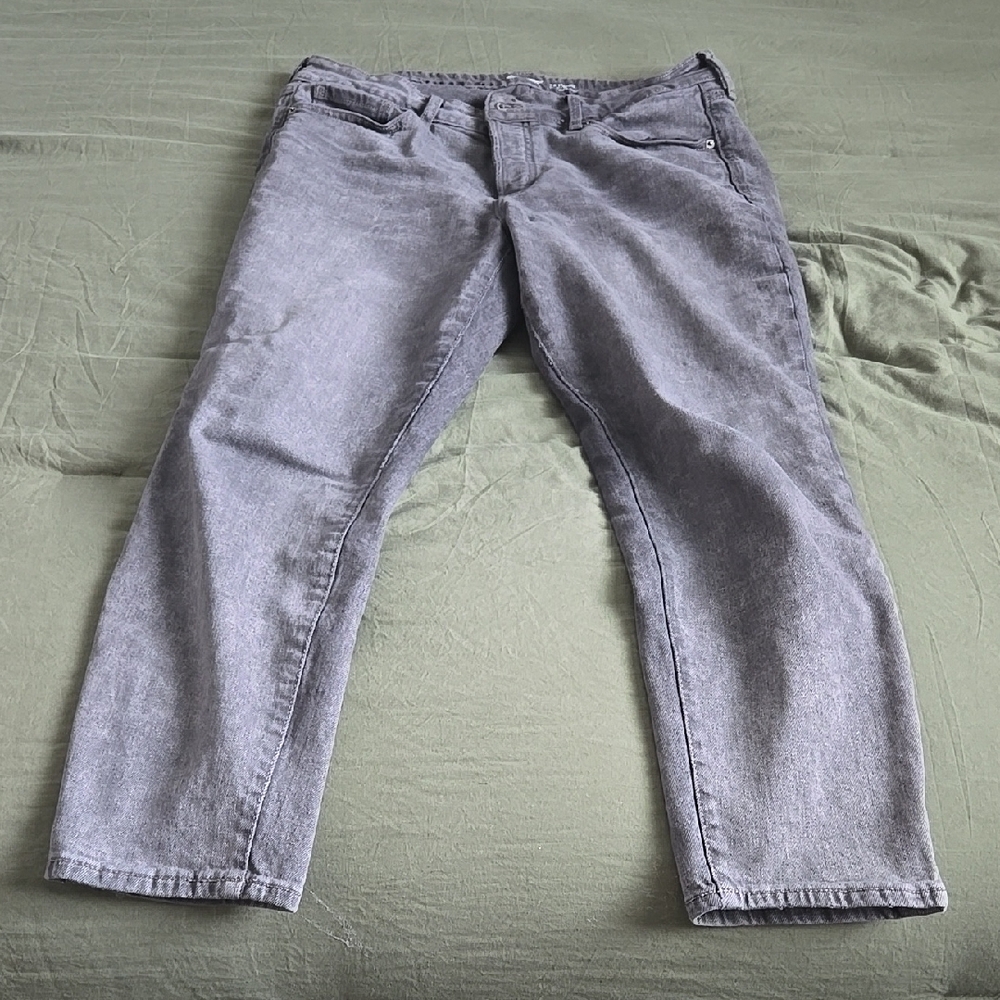 Old Navy Gray Straight Jeans